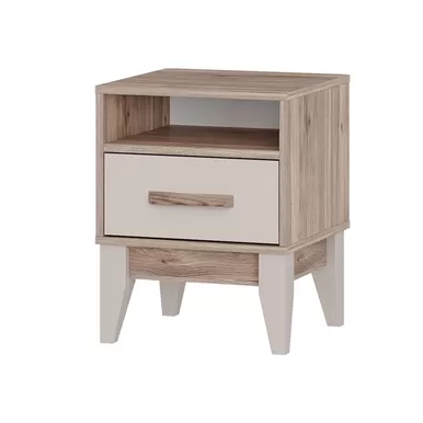 Тумба прикроватная Скандика ТБ-11 - Дуб Смоки/Кашемир (BTS)