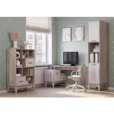 Кабинет Скандика - Комплект 1 - Дуб Смоки/Кашемир (BTS)