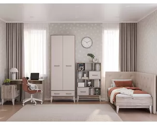 Детская Скандика - Комплект 1 - Дуб Смоки/Кашемир (BTS)