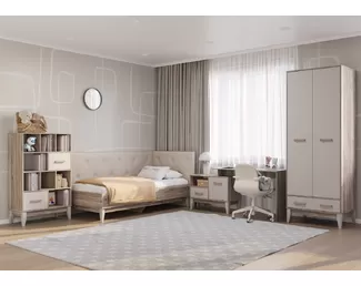 Детская Скандика - Комплект 2 - Дуб Смоки/Кашемир (BTS)