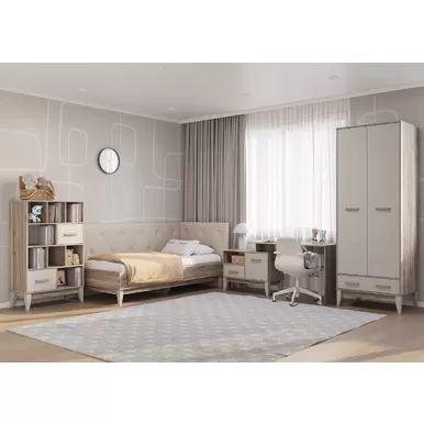 Детская Скандика - Комплект 2 - Дуб Смоки/Кашемир (BTS)