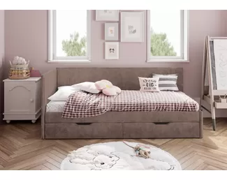 Кровать Лео КР-49 0,8 м - Маренго (BTS)