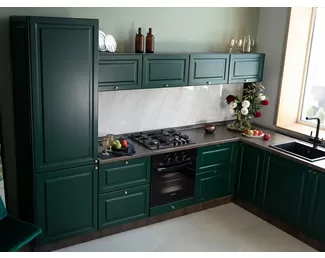 Кухня угловая Ницца Royal 3.0х2.2м - Golfclub (Сурская мебель)