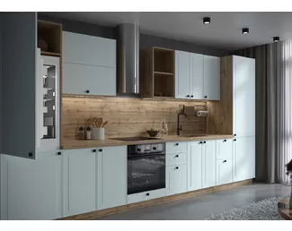 Кухня Перфетта Royal 4.0м - Sky Blue (Сурская мебель)