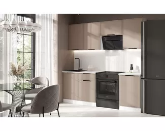Кухонный гарнитур Николь 2.1м - Холст Латте (МИФ)