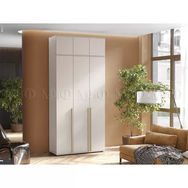 Шкаф 3-х створчатый Норд с антресолью (1200) - Кашемир (МИФ)