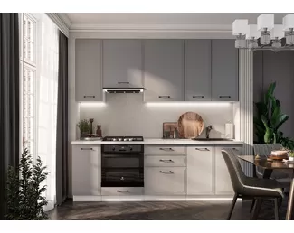 Кухня Индира 2.4м - Лофт Папирус (Стендмебель)