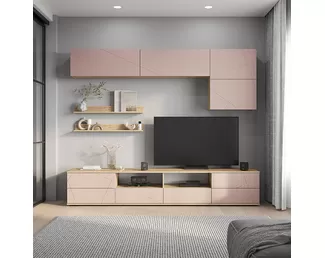 Гостиная Камелия ГС-01 - Крафт/Шарли Пинк MF13 (BTS)