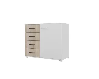 Комод Nova - Белый/Дуб Сонома (Горизонт)
