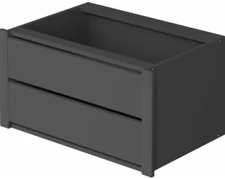 Модуль с выдвижными ящиками Экспресс (800х390х600) - Серый Диамант (Е1)