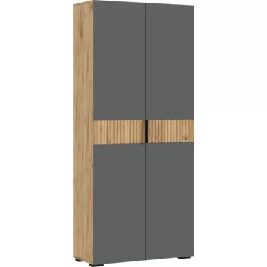 Шкаф 2-х ств. (800) Роджина - Дуб Крафт / Графит (МИФ)