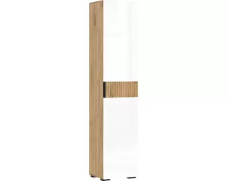 Пенал (400) Роджина - Дуб Крафт / Белый глянец (МИФ)