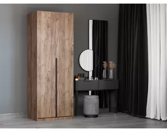 Шкаф Локер 2-х дверный складной (ЛДСП, 800) - Дуб Крафт табачный (E1)