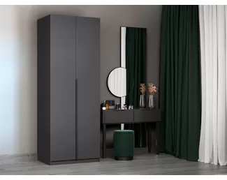 Шкаф Локер 2-х дверный складной (ЛДСП, 800) - Серый Диамант (E1)