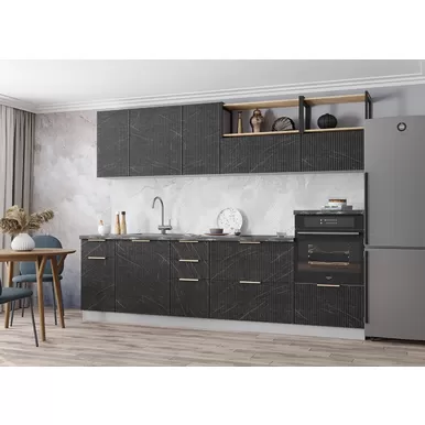 Кухня Монца 2.8м - Гранит Оникс (ДСВ Мебель)