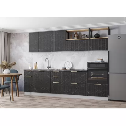 Кухня Монца 2.8м - Гранит Оникс (ДСВ Мебель)