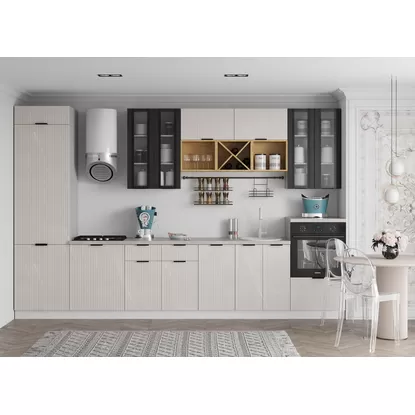 Кухня Монца 3.6м - Кварц бежевый (ДСВ Мебель)