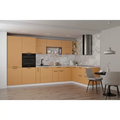 Кухня угловая Ройс 3.6х2.0м - Горчица (ДСВ Мебель)