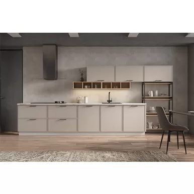 Кухня Марта 4.2м - Бежевый Скин (ДСВ Мебель)