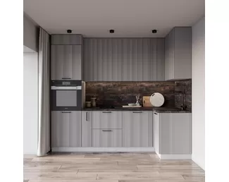 Кухня угловая Фенис 2.6х1.05м - 3D Маус (ДСВ Мебель)