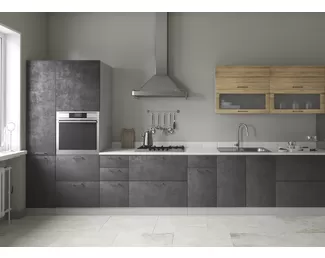 Кухня Лофт 4.2м - Дуб цикорий/Бетон темный (ДСВ Мебель)