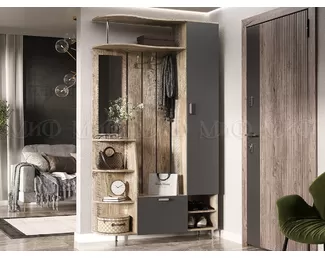 Прихожая Лика-2 - Графит/Дуб Юкон (МИФ)