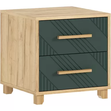 Тумбы прикроватные Ирис - Дуб Крафт золотой / Браш Мени Грин (МИФ)