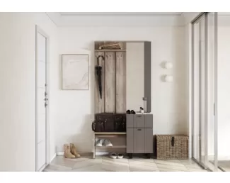 Прихожая Олива ПР-04 - Дуб Каньон/Муссон Софт MF14 (BTS)