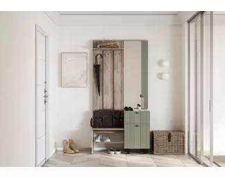 Прихожая Олива ПР-04 - Дуб Каньон/Эвкалипт Софт MF12 (BTS)