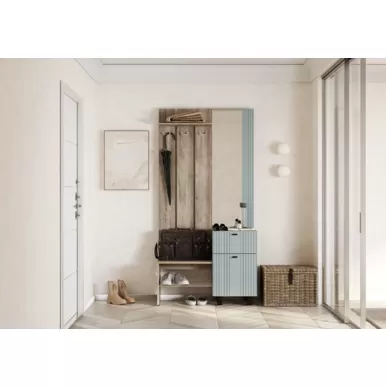 Прихожая Олива ПР-04 - Дуб Каньон/Шарли Бриз MF11 (BTS)