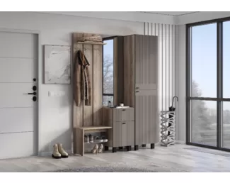 Прихожая Олива (Комплект 1) - Дуб Каньон/Муссон Софт MF14 (BTS)