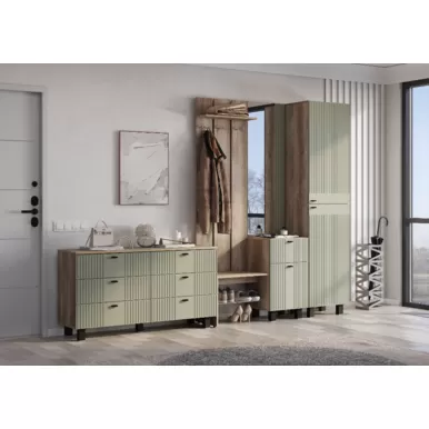 Прихожая Олива (Комплект 2) - Дуб Каньон/Эвкалипт Софт MF12 (BTS)