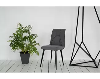 Стул Сенатор (2 шт.) - Велюр Графит/Черный (ДСВ Мебель)