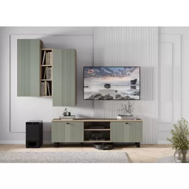 Гостиная Олива - Комплект 2 - Дуб Каньон/Эвкалипт Софт MF12 (BTS)