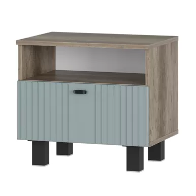 Тумба прикроватная Олива ТБ-14 - Дуб Каньон/Шарли бриз MF11 (BTS)