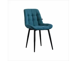 Стул Президент (2 шт.) - Велюр Океан/Черный (ДСВ Мебель)