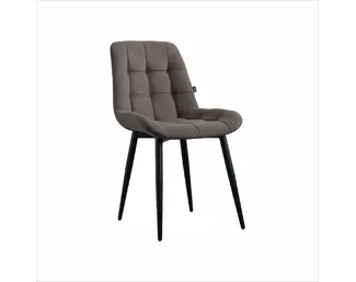 Стул Президент (2 шт.) - Велюр Шоколад/Черный (ДСВ Мебель)