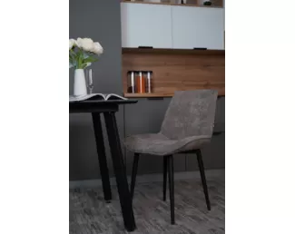 Стул Галактика (2 шт.) - Шенилл Мокко/Черный (ДСВ Мебель)