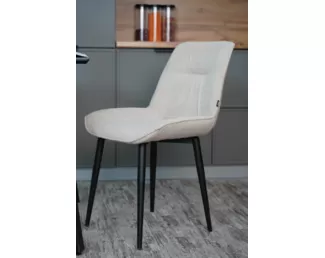 Стул Орбита (2 шт.) - Велюр Крем/Черный (ДСВ Мебель)