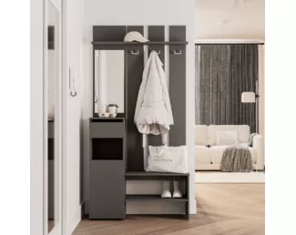 Прихожая Мия ПР-03 - Графит (BTS)