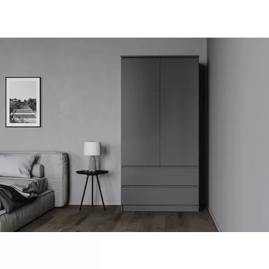 Шкаф Мори МШ 900.1 - Графит (ДСВ Мебель)