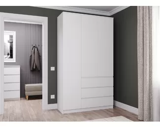 Шкаф Мори МШ 1200 - Белый (ДСВ Мебель)