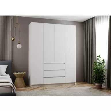 Шкаф Мори МШ 1600 - Белый (ДСВ Мебель)