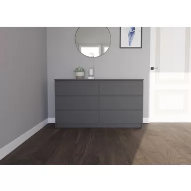 Комод Мори МК 1380.6 - Графит (ДСВ Мебель)