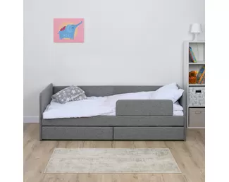 Кровать Jenny (200х90, ЯБ) - Рогожка серая (Romack)