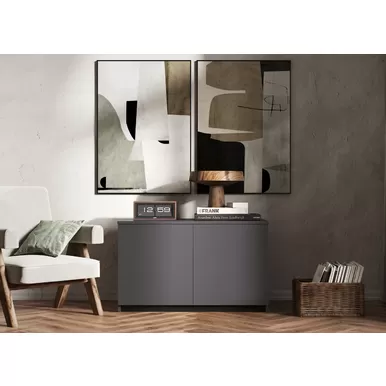 Тумба/Антресоль Мори МА 900.1 - Графит (ДСВ Мебель)