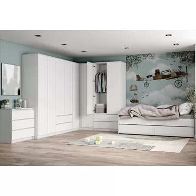 Детская Мори - Комплект 6 - Белый (ДСВ Мебель)