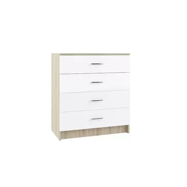 Комод Софи СКМ 800.1 - Дуб Сонома/Белый глянец (ДСВ Мебель)