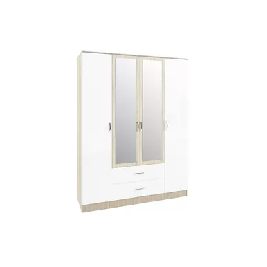 Шкаф Софи СШК 1600.1 - Дуб Сонома/Белый глянец (ДСВ Мебель)