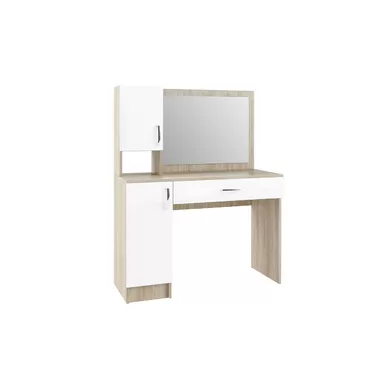 Стол макияжный Софи СМС 1100.1 - Дуб Сонома/Белый глянец (ДСВ Мебель)